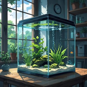 nano acuario sin mantenimiento de 13 Litros para casa u oficina