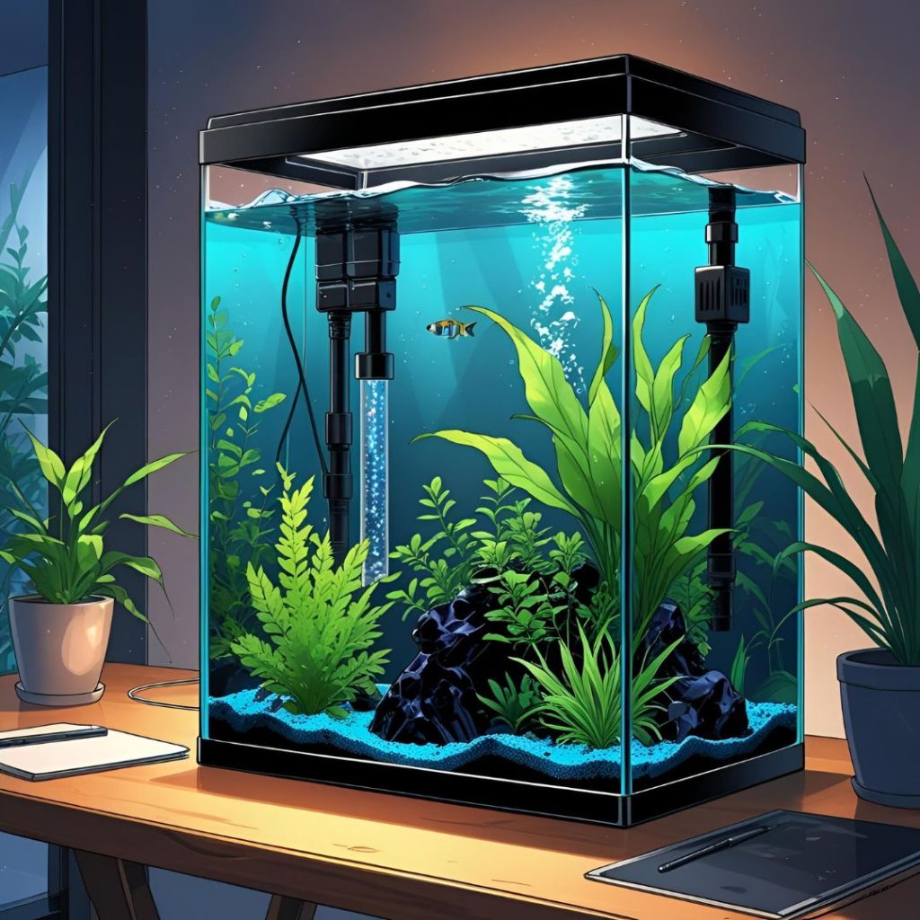 nano acuario de ocean free de 96 litros para casa u oficina