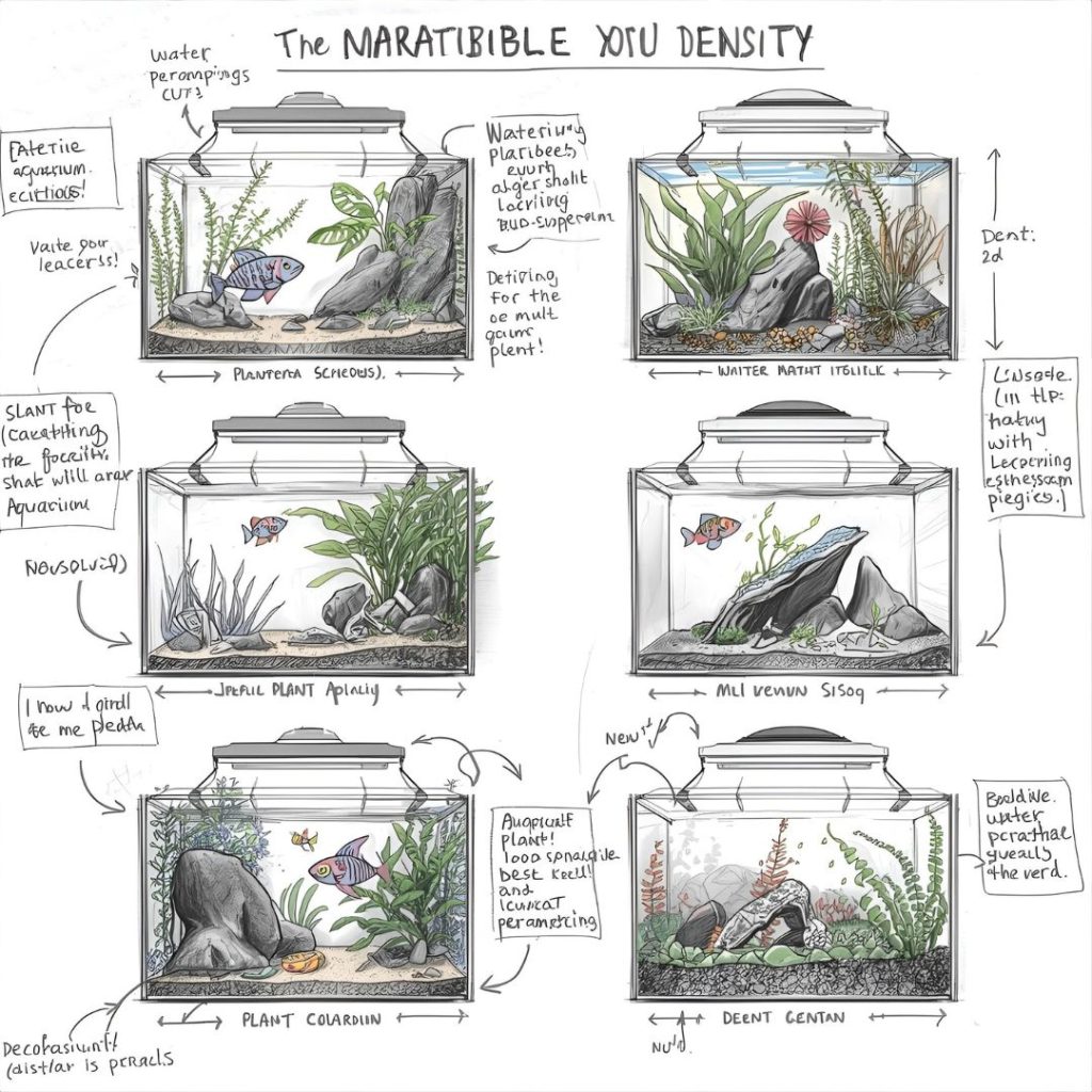 Densidad y compatibilidad nano acuarios